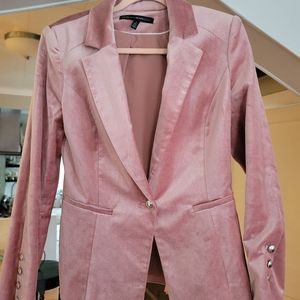 WHBM Pink Velvet Blazer - NWOT